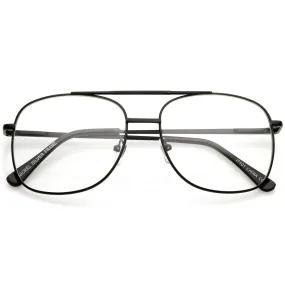 Vintage Indie Large Square Clear Lens Glasses