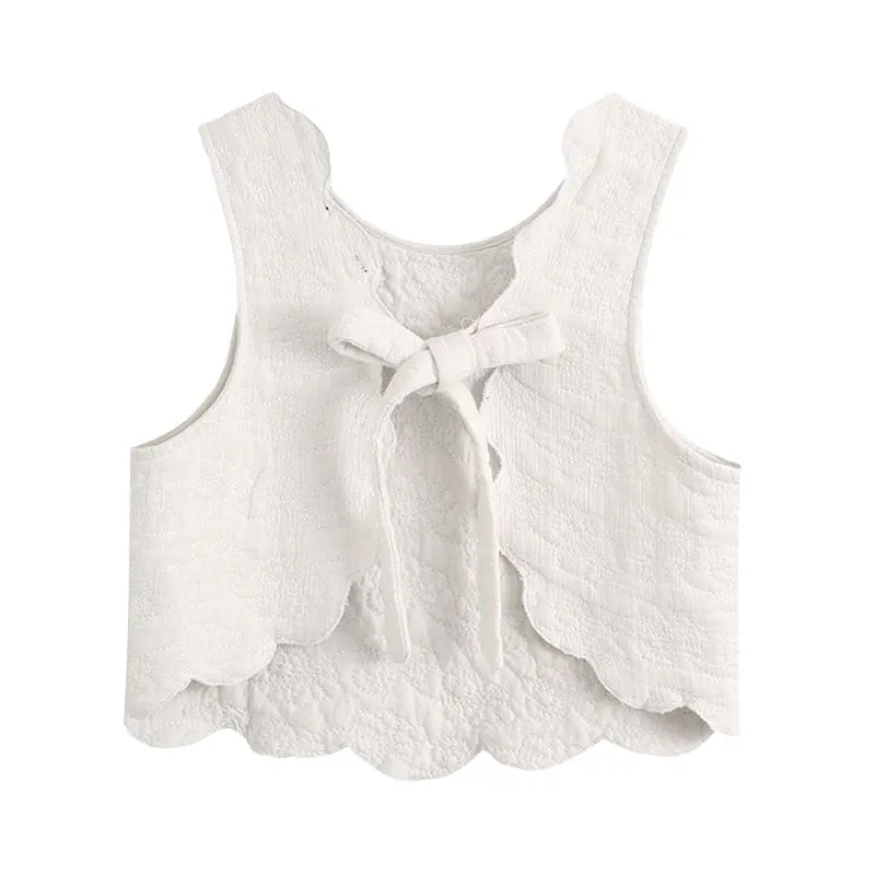 WAVY HEM QUILTED TOP