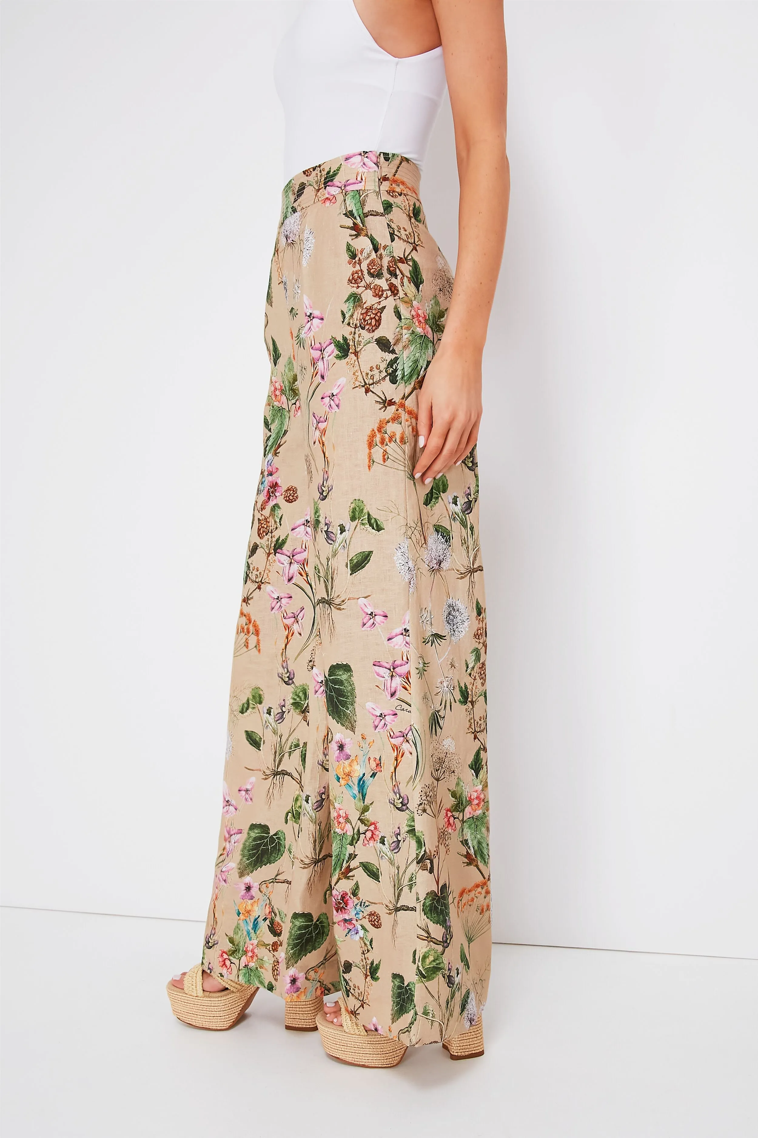 Whimsical Khaki Josephine Pant