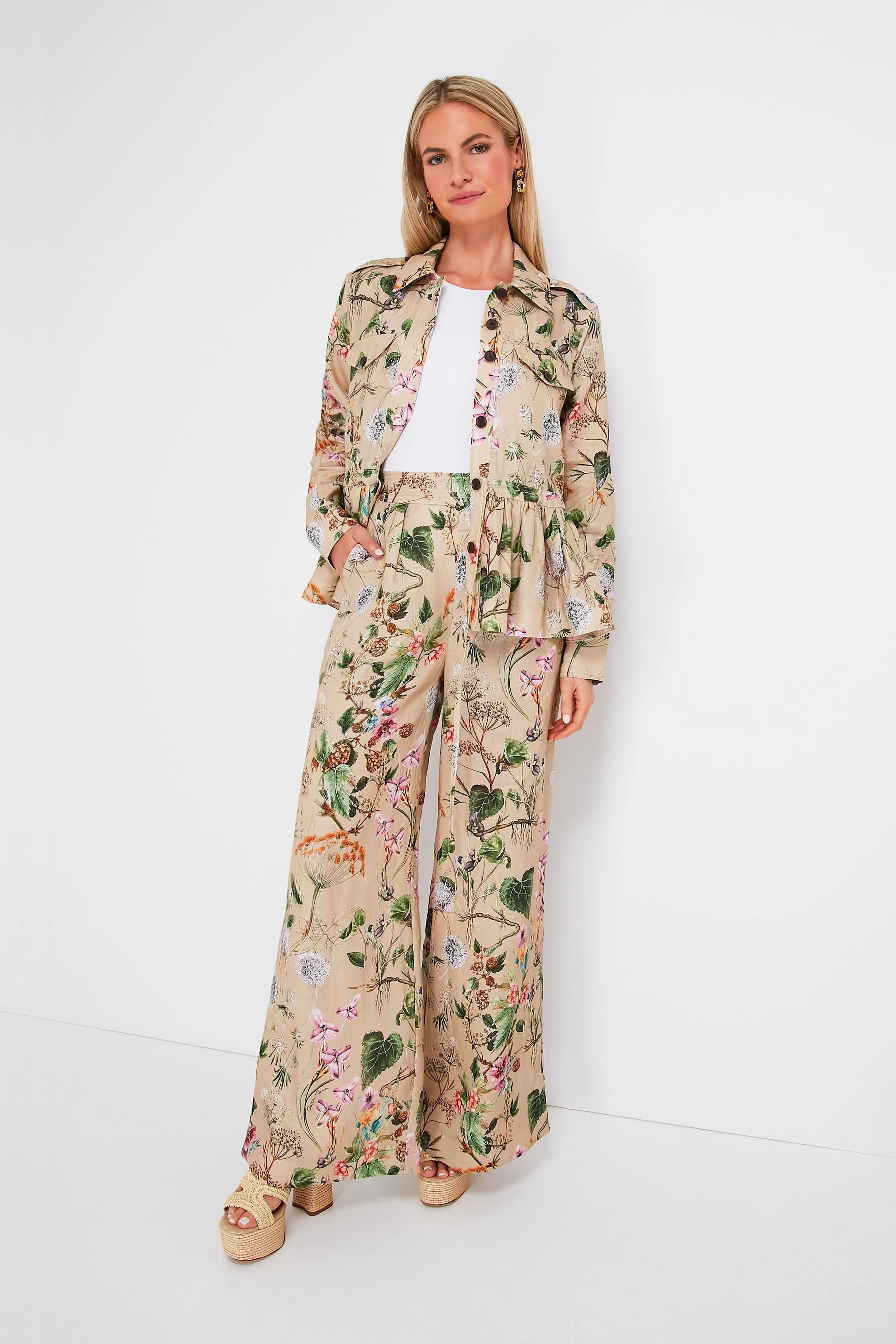 Whimsical Khaki Josephine Pant